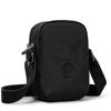 Compact Nylon Crossbody Bag with Double Zipper Closure Adjustable Strap Small Casual Purse for Daily Travel