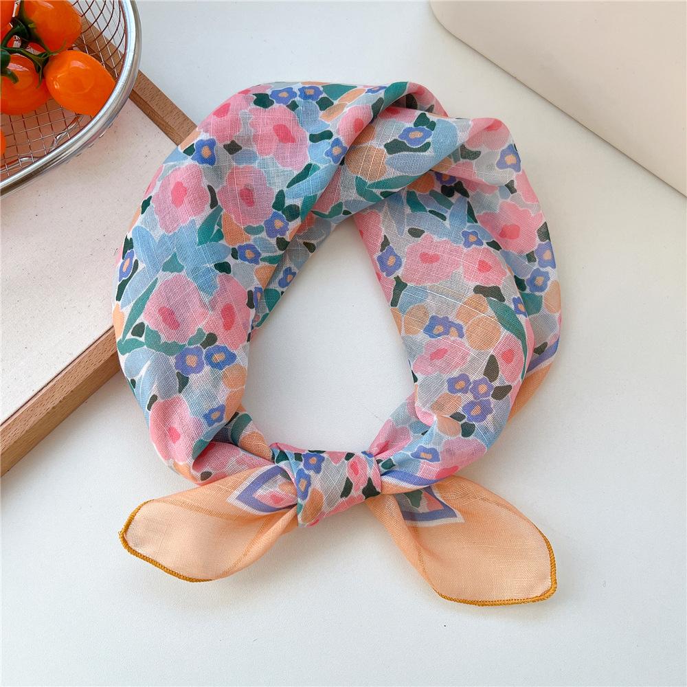 55cm Hair Scarf Cotton Square Scarf Hairband Headband Hairscarf Headscarf Turban Shawl Wrap Bandanas