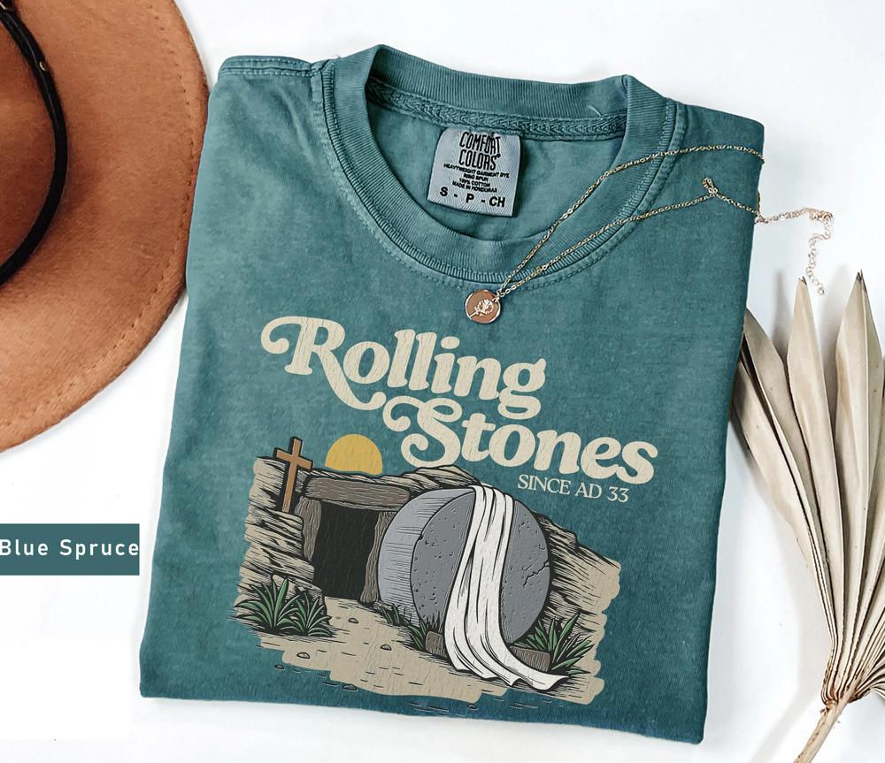 

Jesus Christ T-Shirt, Rolling Stones, Trendy Easter Clothing, Gift For Christian 4XL