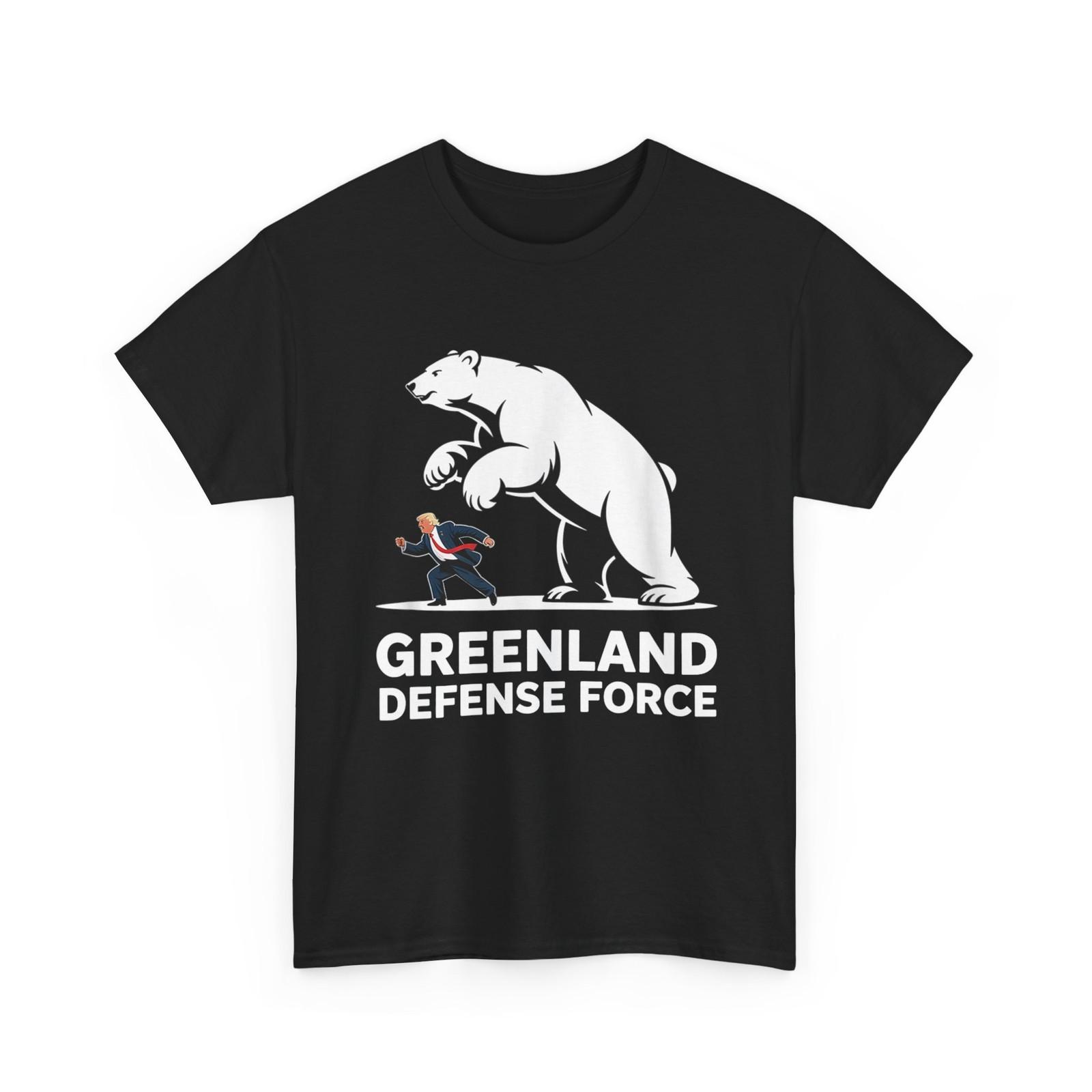 Greenland Shirt, Greenland Defense Force Funny Political Men T-Shirt L