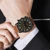 Premium Business Men'S Watch Luminous Large Dial Belt Watch Men'S Waterproof Quartz Watch