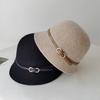 Eleganter Hepburn-Stil Wollstrick Fischerhut Kinder Herbst und Winter High-End Französisch Retro Thermisch Zylinderhut Schirmmütze