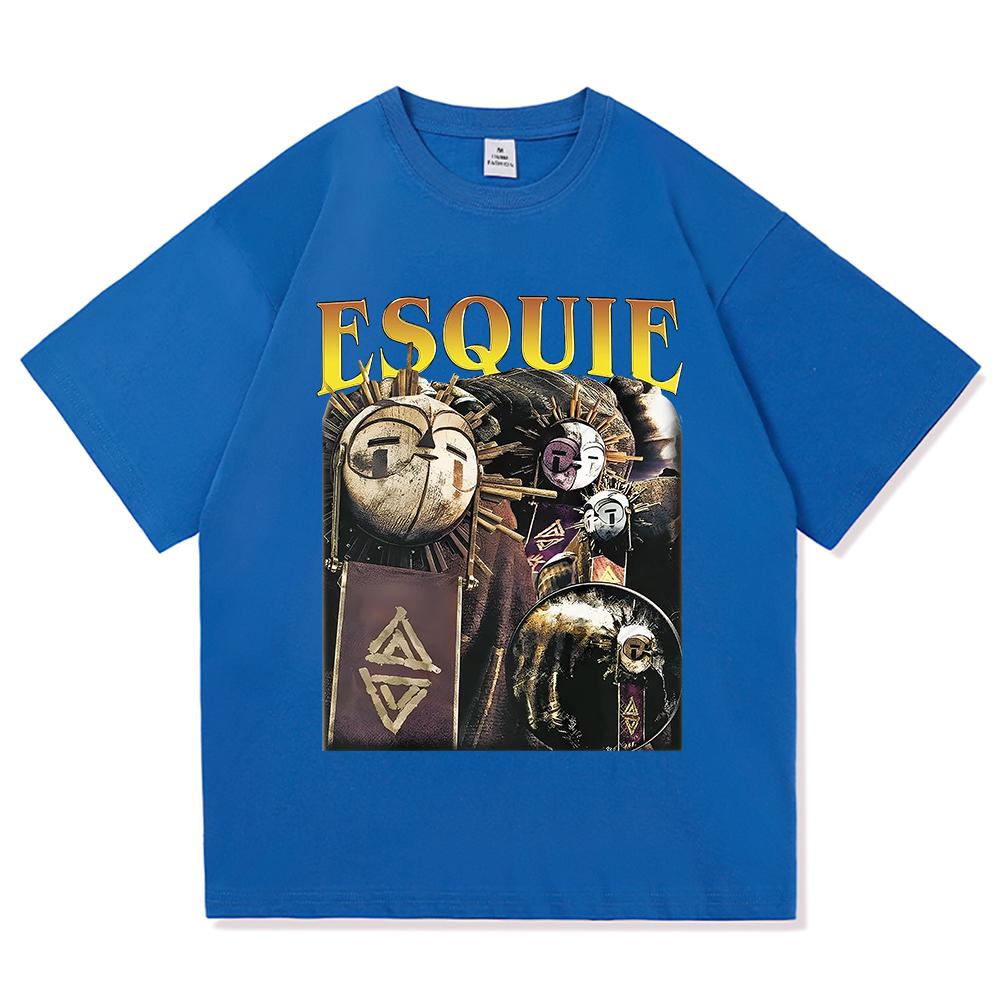 Esquie Clair Obscur Expedition 33 TShirt Whooo Wheee Menwomen Clothing Harajuku High Quality Tops Cotton TShirts Male Tees