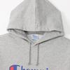 Parka Long Sleeve Fleece Script Logo Hooded Sweatshirt Oxford Gray M [Champion] C8-W130Z Men's