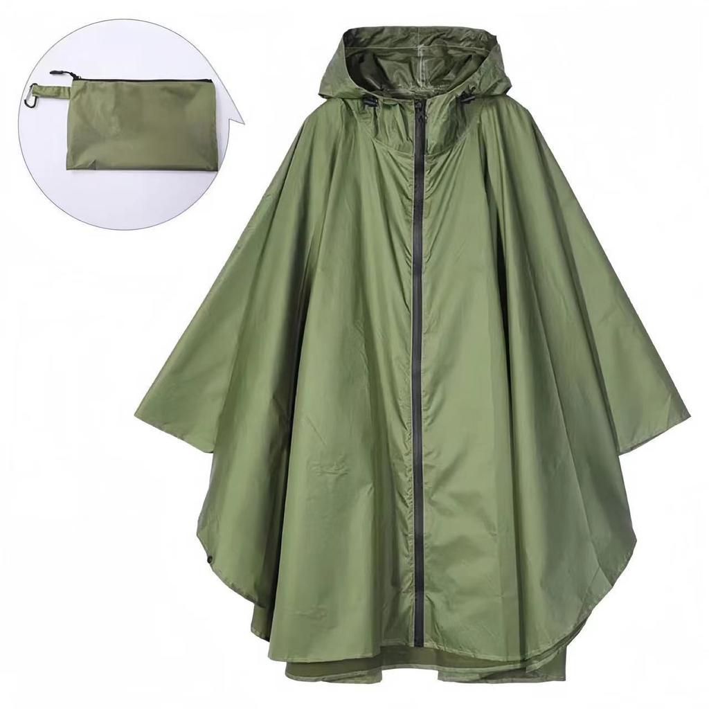 Umhang Regenmantel Erwachsene Männer und Frauen Outdoor Wandern Poncho Wasserdicht Reißverschluss Praktische Aufbewahrung Großhandel