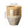 Taza de Café de Oriente Medio de 265ml Taza Estilo Saudí Taza para Té con Leche Taza de Cerámica para Pareja Taza con Flor Tirada Taza de Oficina Regalo para Amigos