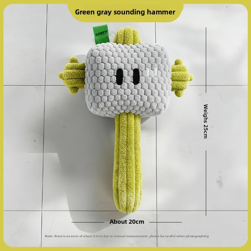 Dog Toy Mouse-catching Hammer Toy Chewing Toy with Sound Interaction and Durability for Dogs, Pet Plush Toy
