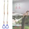 A Pair of   Plastic Children Swing Gym Fitness Exercise Sports Hanging   with Rope Yellow