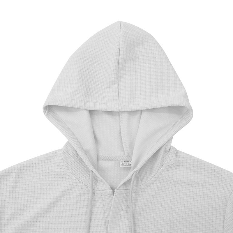 Summer Short Sleeve Men's T-shirt Casual Fashion Solid Color Casual Hooded Men's T-shirt