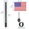 2PCS 2FT LED Whip Lights Remote Control Flagpole Antenna Whips for UTV ATV Off Road Truck Sand Buggy Dune RZR