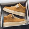 Höst nya herr höga skateboard skor mångsidiga läder sport fritidsskor student liv tjocksulade nisch herrskor