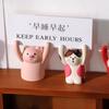 Messege Desktop Memo Clip Holder Resin Photo Stander Clip Kawaii Hand Raising Card Clip  Ornaments