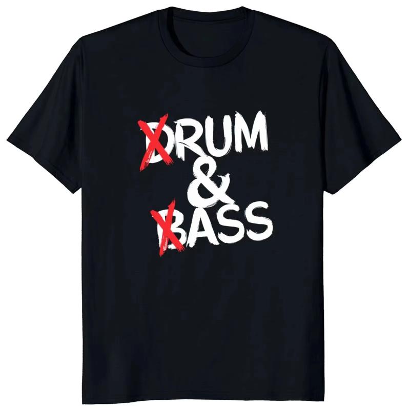 

Summer 2025 Fashion Men s T-shirt Y2K top drum and bass print T-shirt short-sleeved T-shirt Women s fashion round-neck top 4XL