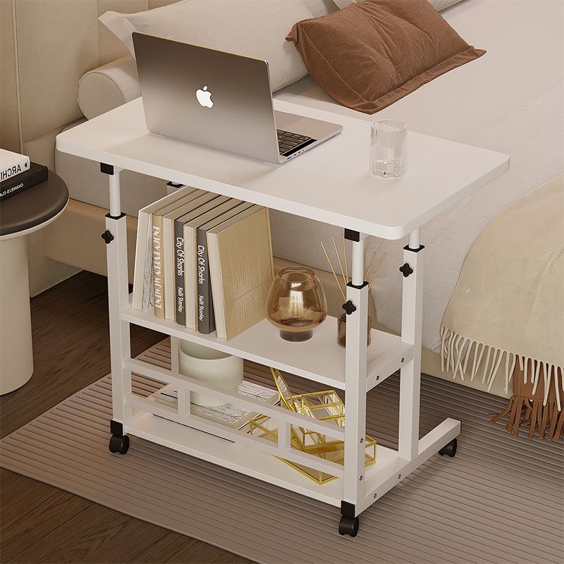 Mobile Study Desk: Adjustable Bedside Computer Table for Dorms & Bedrooms