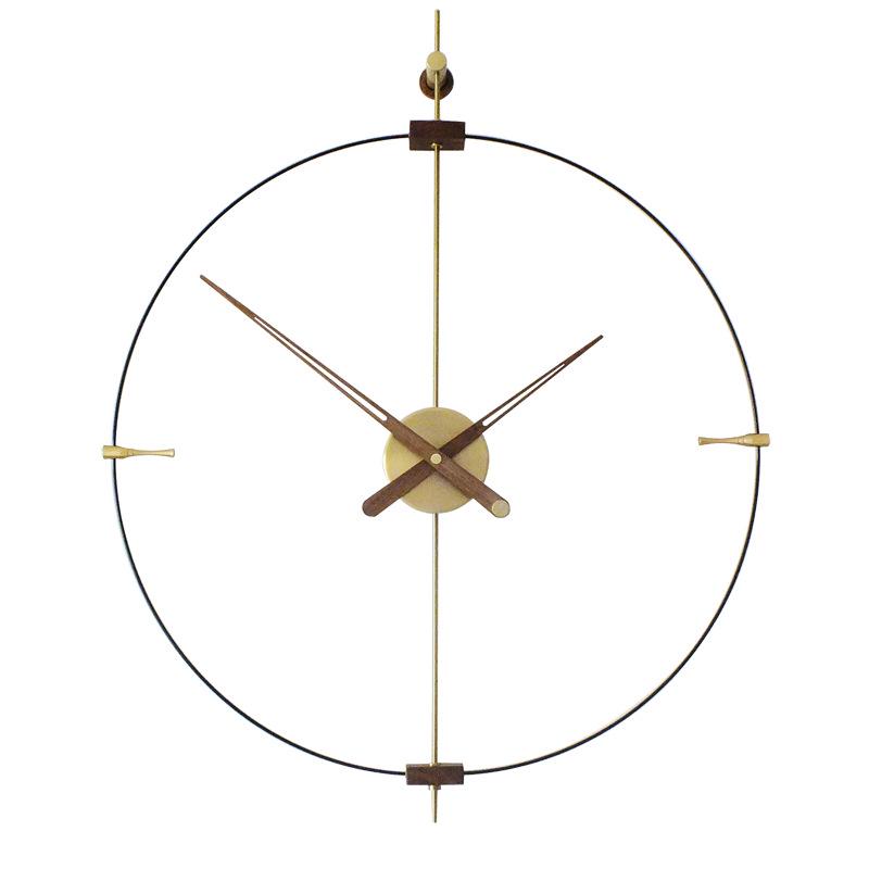 Modern Minimalist Nordic Wall Clock - Silent, Fashionable Design with Unique 3/9 Scale