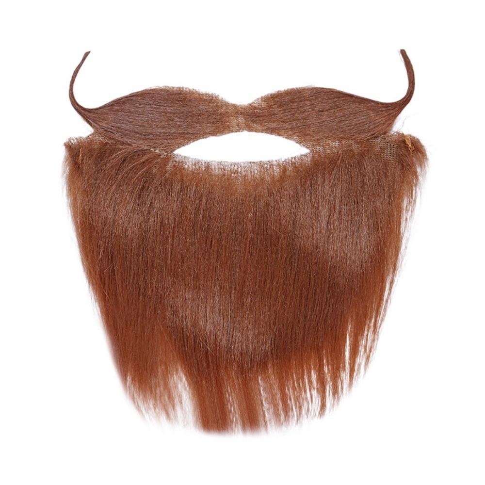 Artificia Realistic Fake Beard Funny Viking Braided Beard Pirate Play Halloween Fake Mustache Prom