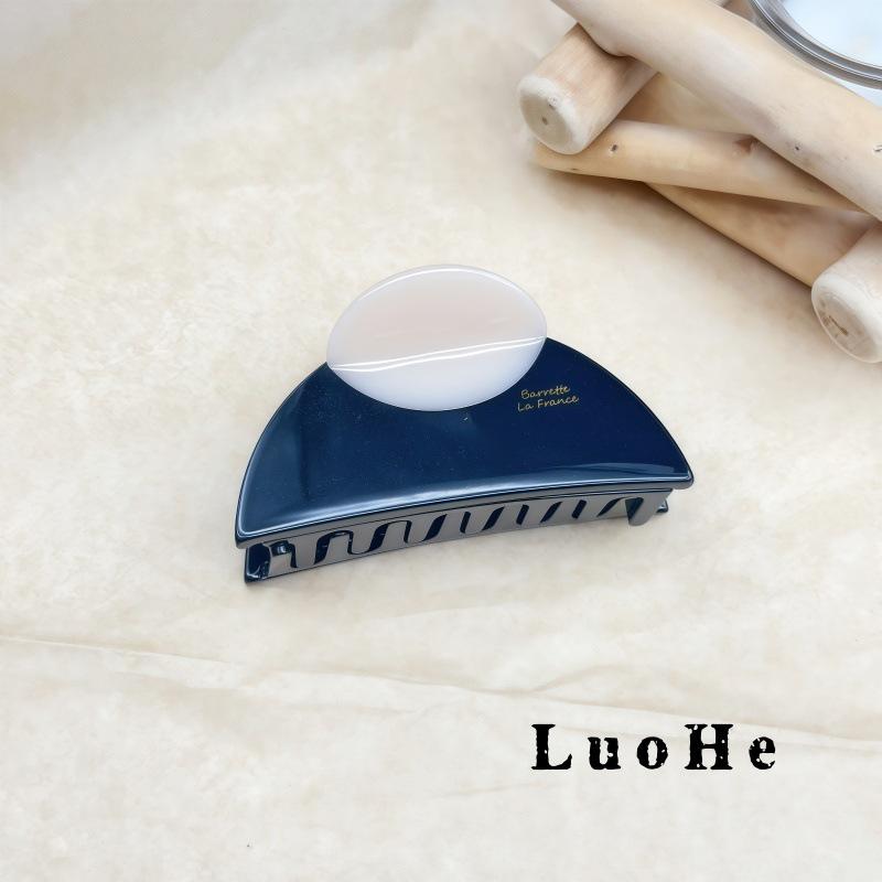 Luohe Jewelry High-End French Light Luxury Acetate Hair Claw Clip