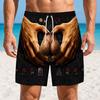 Men's American Flag Quick-Dry Summer & Fall Beach Swim Trunks - Casual Plus Size Shorts