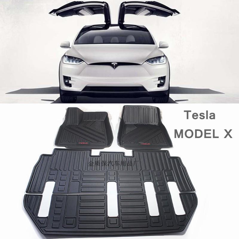 

Fit for Tesla Model X 6 7seat Car carpet MODEL X Floor foot mats Full Set Trim to Fit For Tesla Model X waterproof floor