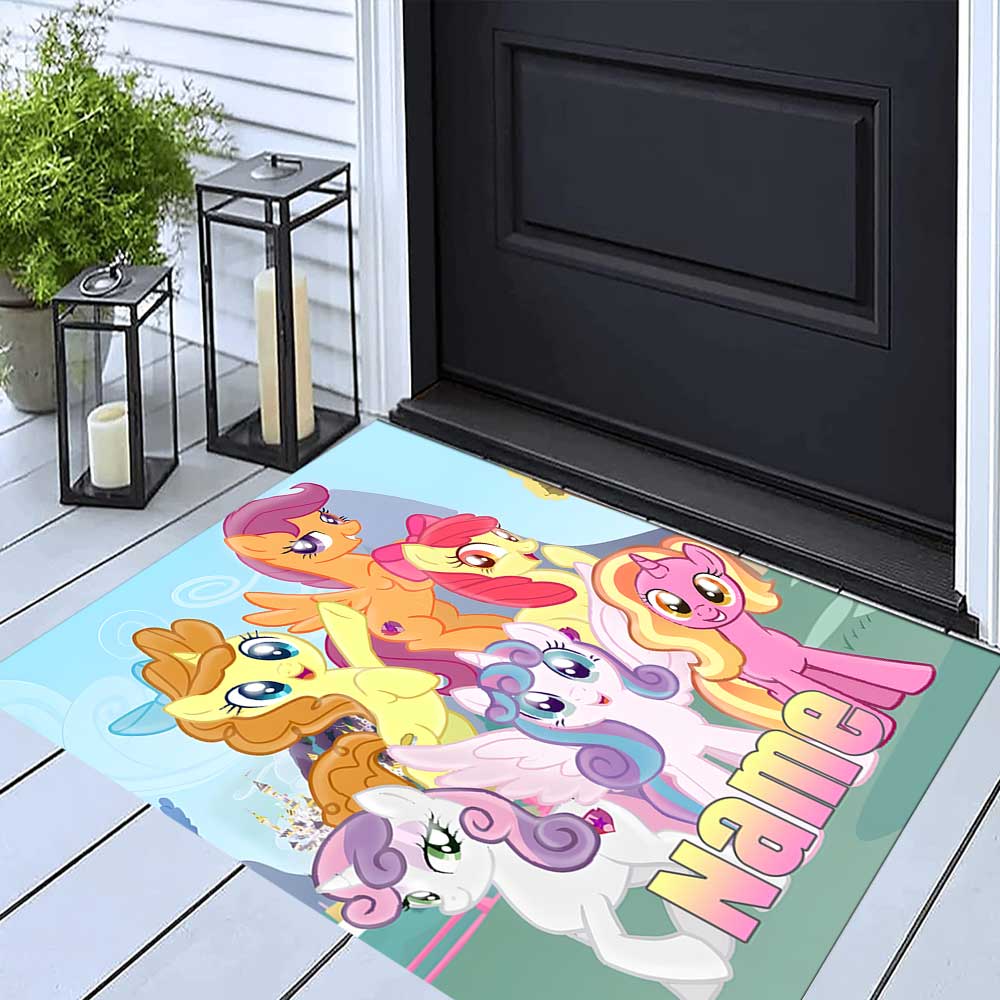 Little Pony (5) Customize your name rug, office chair cushion, home bedroom living room gift.