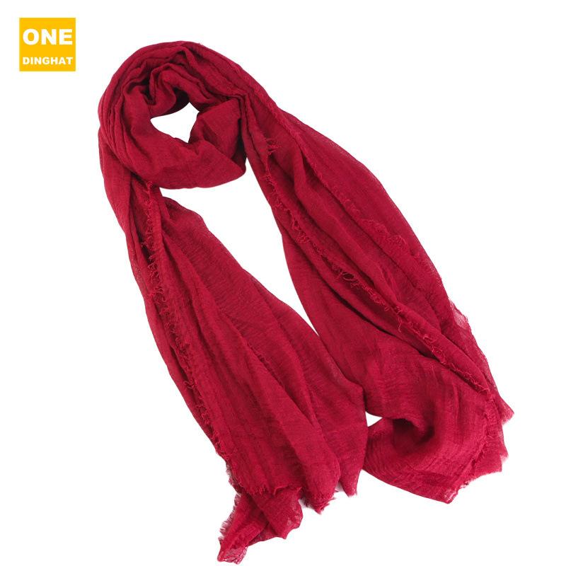 Pustende hodeplagg i bomull og lin, seersucker-skjerf, hodeplagg i etnisk stil, hodeplagg og lue Jdwj-32