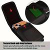 Universal Phone Bag Under 7.5 Inches Nylon Dual Pocket Cell Phone Belt Pouch Case Men's Outdoor Bag for iPhone 16 15 Samsung S23
