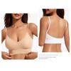 Women Seamless Deep U Backless Bralette Wireless Removable Padded Bra Breathable Crop Top