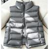 Warm Short Padded Vest Women Lightweight Korean Style Stand Collar Slim Fit Winter Cotton Vest