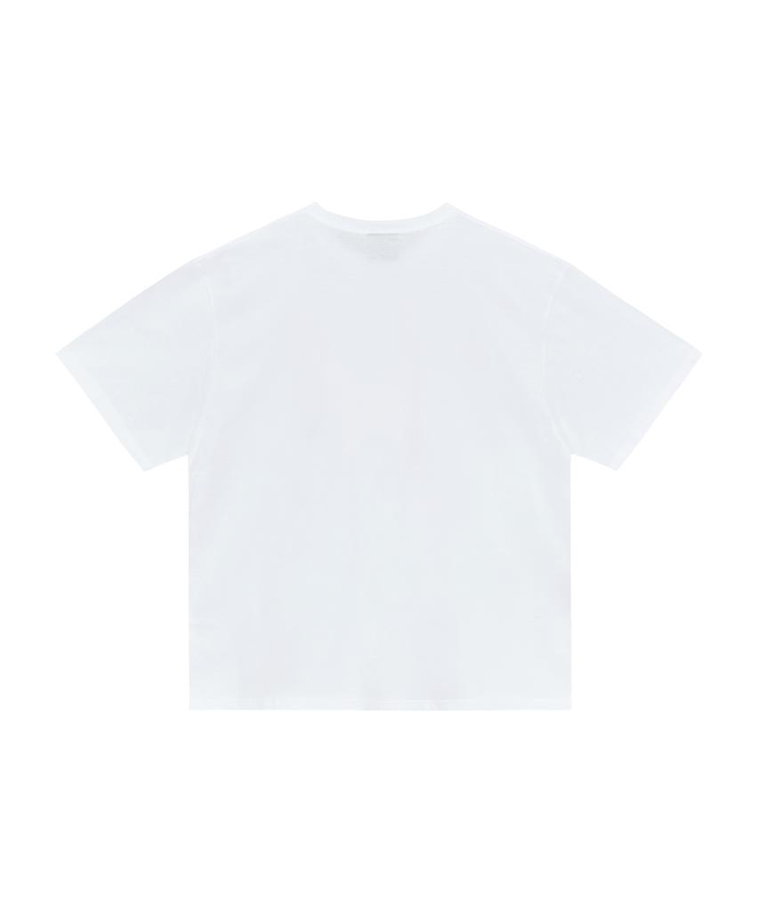 Isjabaibeu Ribbon Logo T Shirt - White