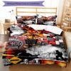 3pcs fire truck Bedding Set Duvet Cover Closure Includes 1 Duvet Cover & 2 Pillowcases, Soft and Comfortable for All Seasons.