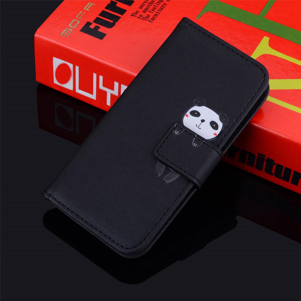 Skórzane etui z klapką do telefonu xiaomi 11 POCO X3 10T Redmi Note 9 8 Pro 7A 8A 8T 9A 9C z kreskówkowym kotem, zwierzątkiem, portfel, etui na telefon fundas