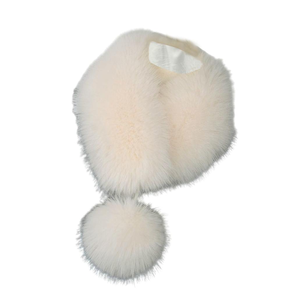 Furry Furs Warm Scarf for Winter Decorative Neck Gaiter Faux Furs Shawl Adult Teens Warm Neckwear Winter Thick Scarf
