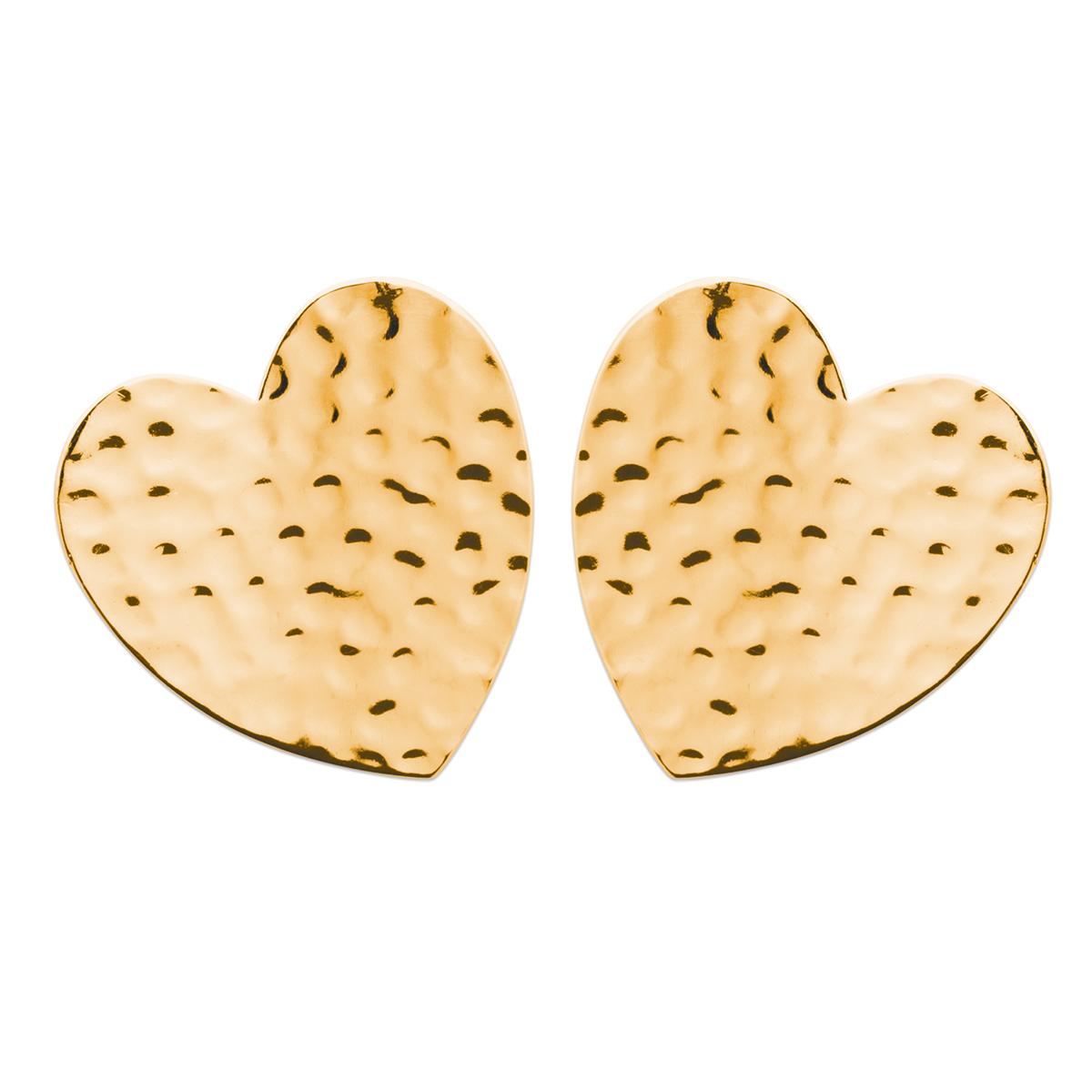 

Les Trésors De Lily [R7479] - Boucles Plaqué Or Cléopatra doré - 20x20 mm (coeur- love)
