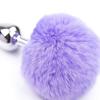Anal Plug Rabbit Tail Role Play Stainless Steel Prostate Smooth Touch Metal Bunny Tail Sex Toys for Women Men Gay