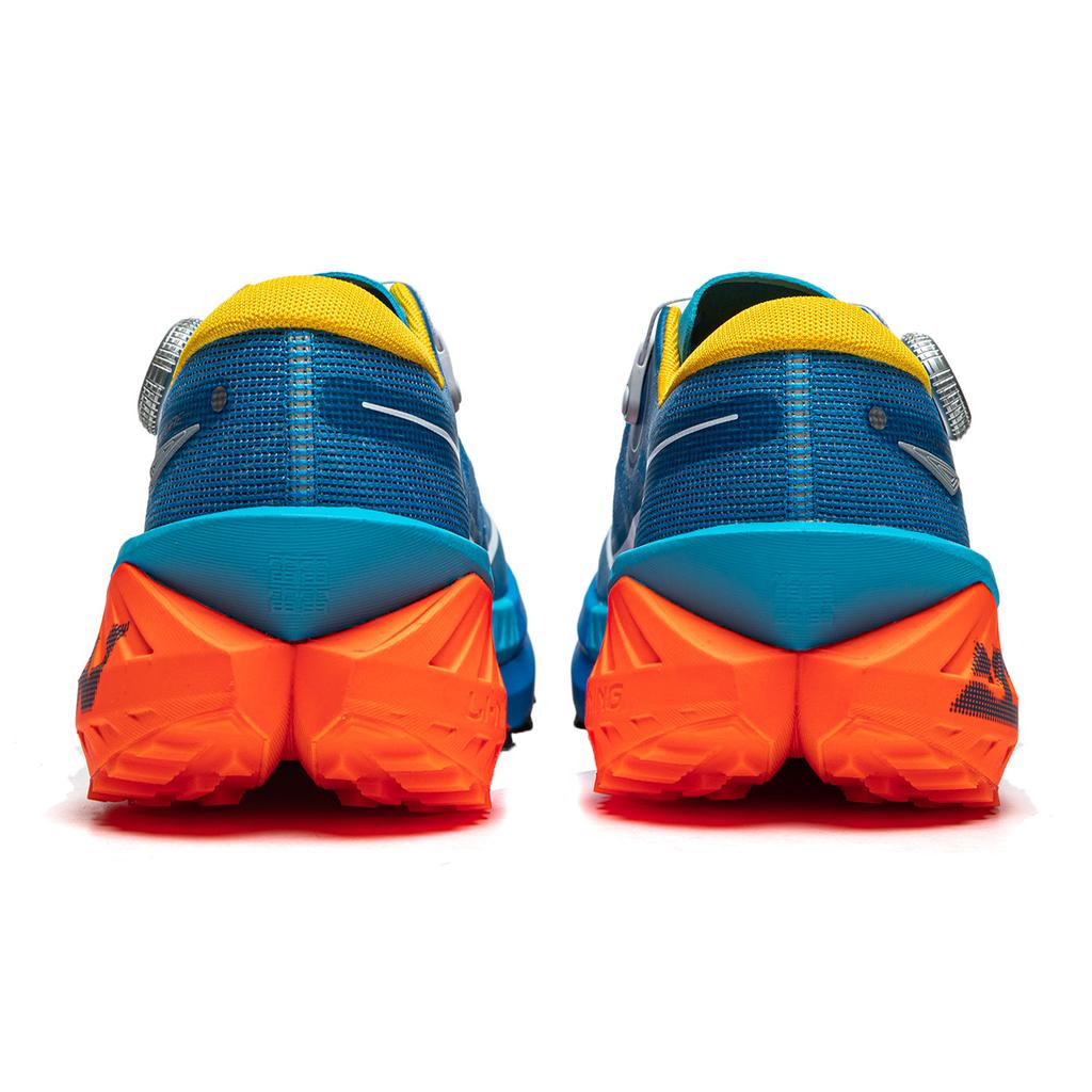 Li Ning De Lucas PRO Slip Resistant Abrasion Resistant Low top Trail Running Shoes Men's Blue Orange ARNU001-5