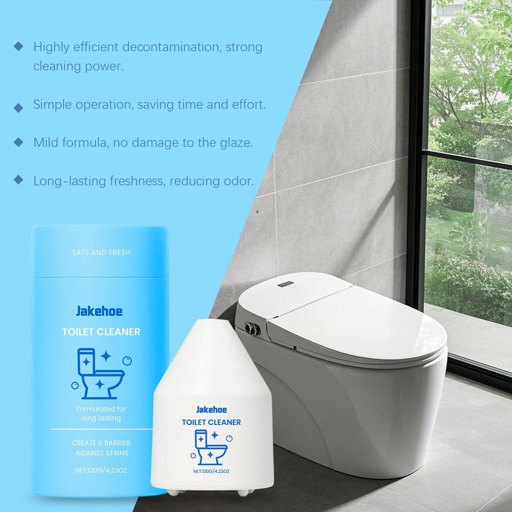 Jakehoe Toilet Cleaner | Removes Urine Scale & Stains | Eliminates Toilet Odor | Automatic Toilet Bowl Cleaner 120g