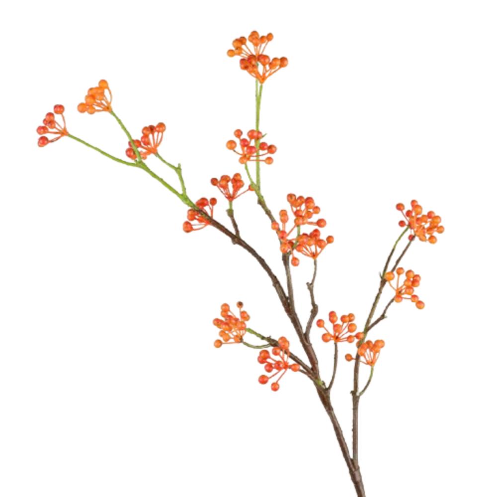 

Real Touch Berry Fruit Branches Realistic Fake Plants Outdoor Garden Decor оранжевый