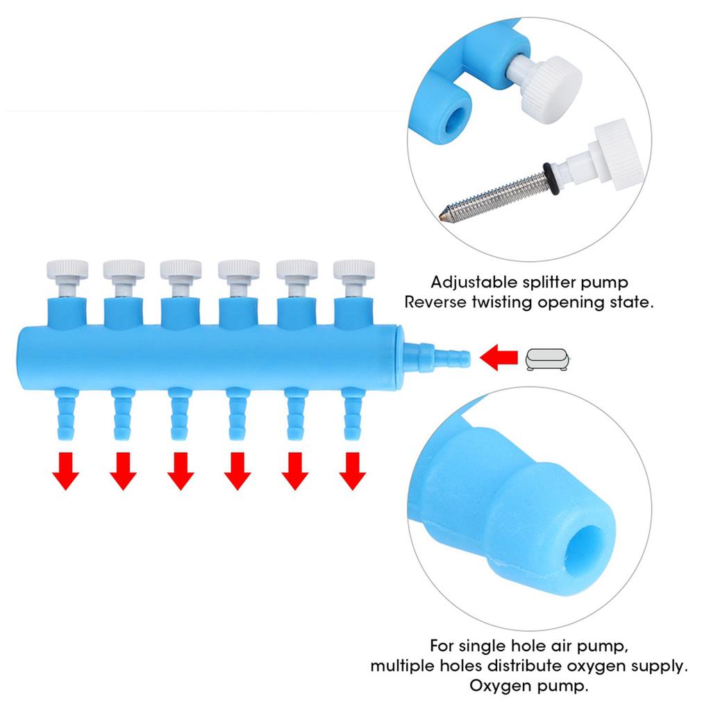 Plastic Aquarium Water Tube Volume Control Valve Connector Fish Splitter Oxygen Pump Accessory