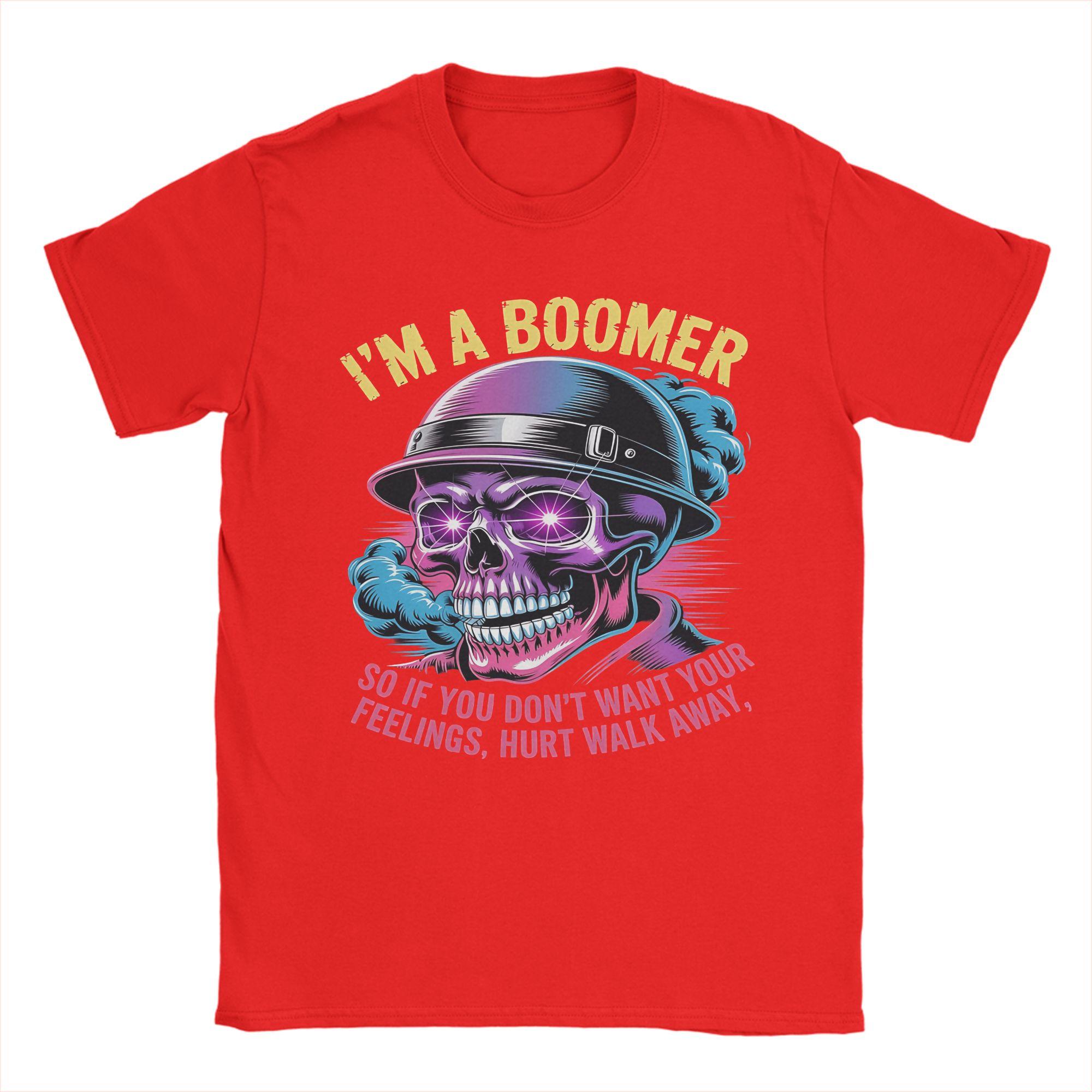 

I am A Boomer So If You Dot Want Your Feelings Hurt Walk Unisex T Shirt Vintage Tee Shirt Short Sleeve O Neck TShirt Gift Idea S