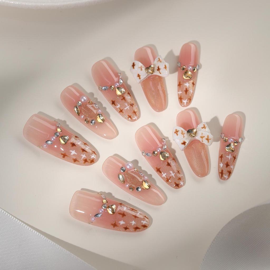 Zhuoshimei Autumn/Winter Handmade French Style Chic Nail Stickers