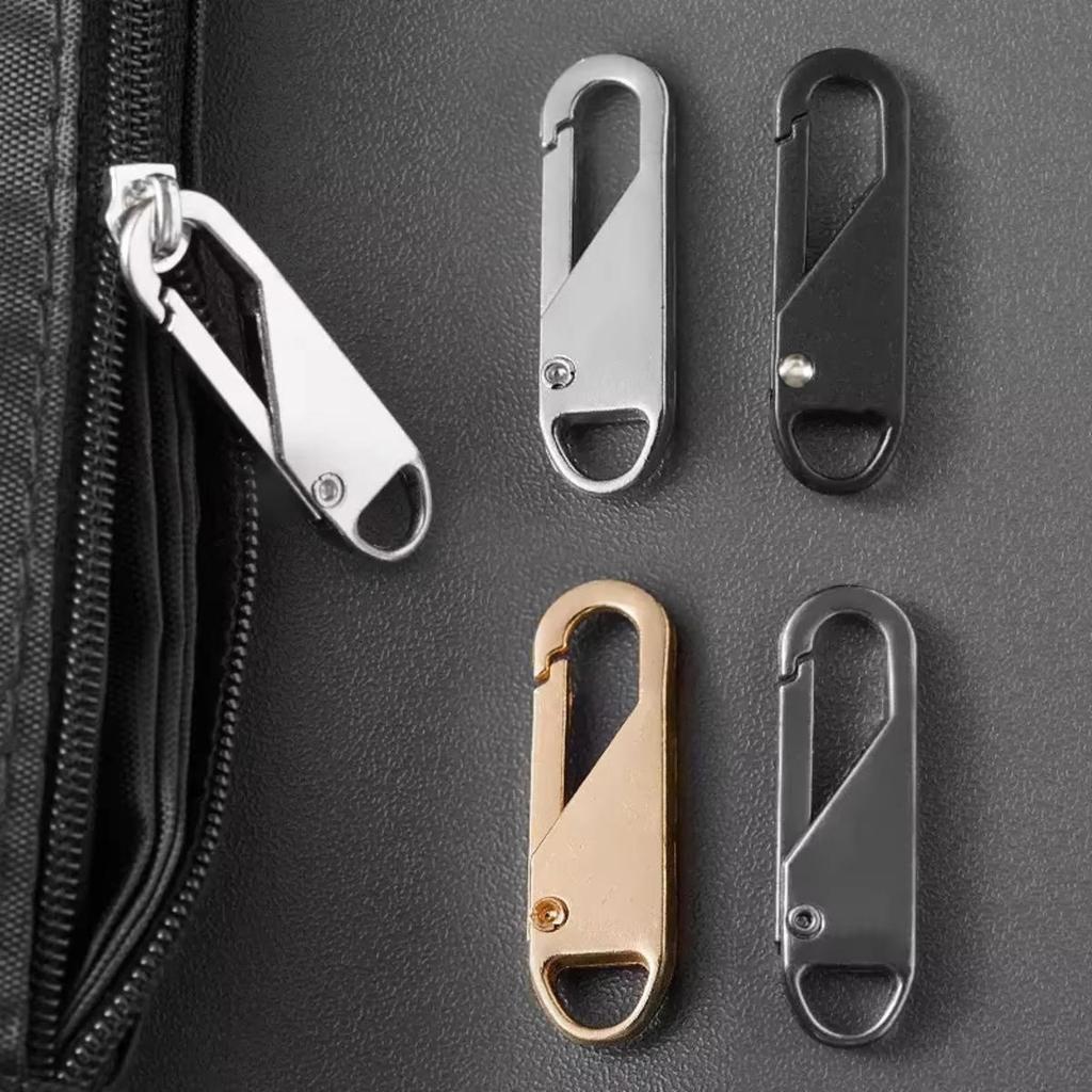 Zip Puller Replacements Zip Slider Repair Instant Zippers Head Pull Handle Zippers Extender for Cloth Travel Bag