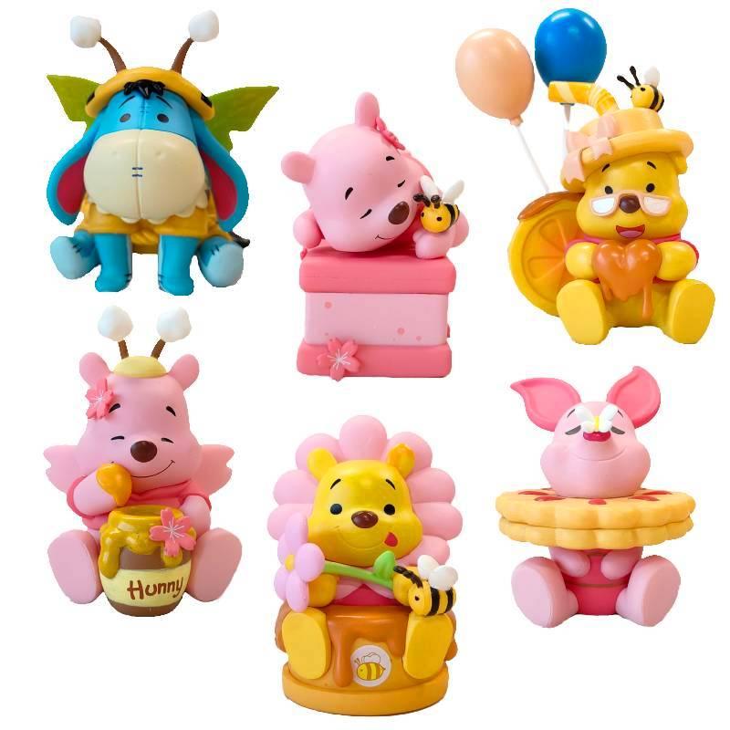 דמויות מיני חמודות מ-PVC של פו הדב וחבריו