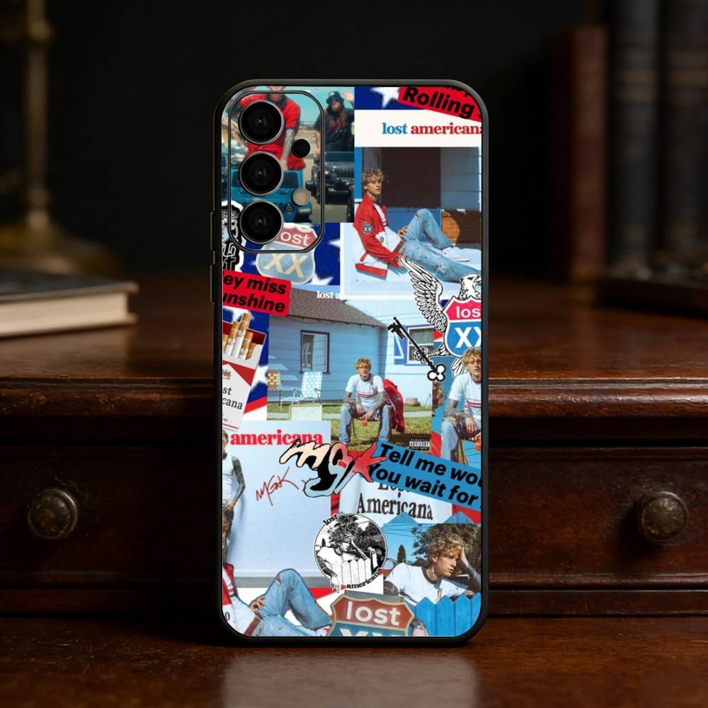 MGK LOST A-AMERICANA Phone Case For Samsung S25,S24,S21,S22,S23,S30,Ultra,S20,Plus,Fe,Lite Black Shell