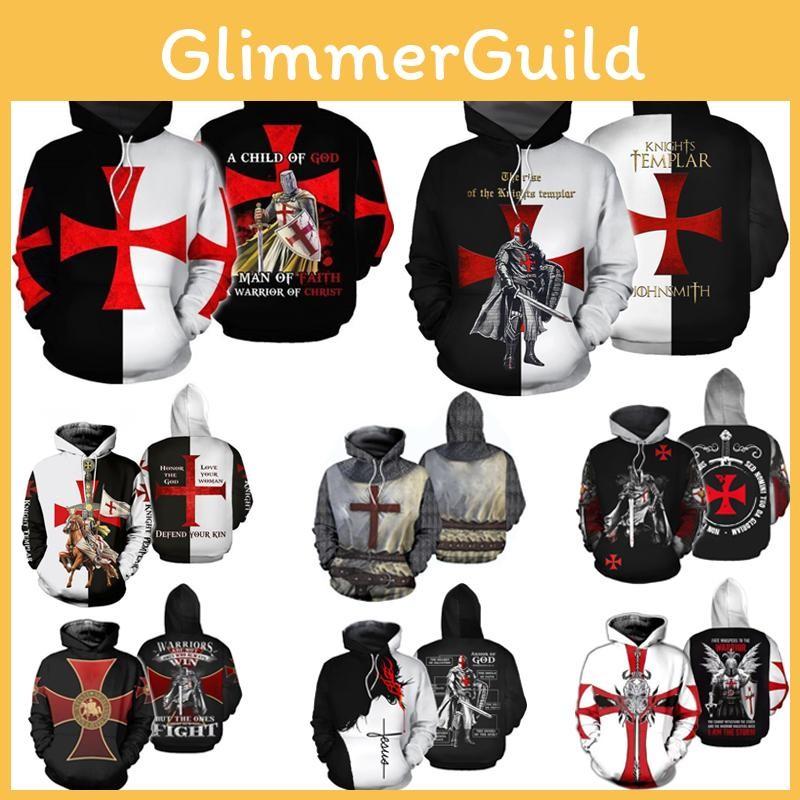 Knight Cross Cosplay Sweatshirt 3d Printed Hoodie Pullover Jacket Suit Costume