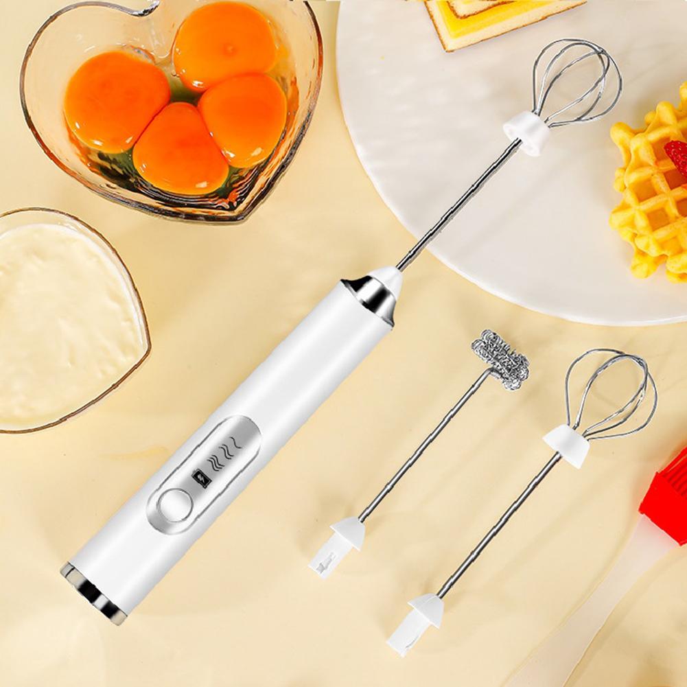 Handheld Kitchen Egg Beater Usb Charging Wireless Mini Electric Whisk Coffee Milk Mixer