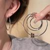 Classic Simple Exaggerate Big Geometric Circle Hoop Earrings For Women Temperament Fashion Korean Dangle Party Jewelry Accessory