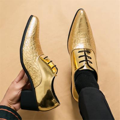 Scarpe Eleganti da Sposa da Uomo Nuove con Punta in Pelle Lucida Oxfords Maschili Calzature Casual Formali Zapatos Hombre