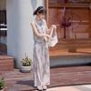 Vest Wide-leg Pants Two-piece Set Women's Summer New Design Sense Fashion Casual Sleeveless Vest Set