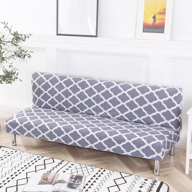 String Printed Folding Sofa Furniture Bed Cover Sofa Protector Covers Stretch Double Seat Cover Slipcovers For Living Room Area Geometric Print