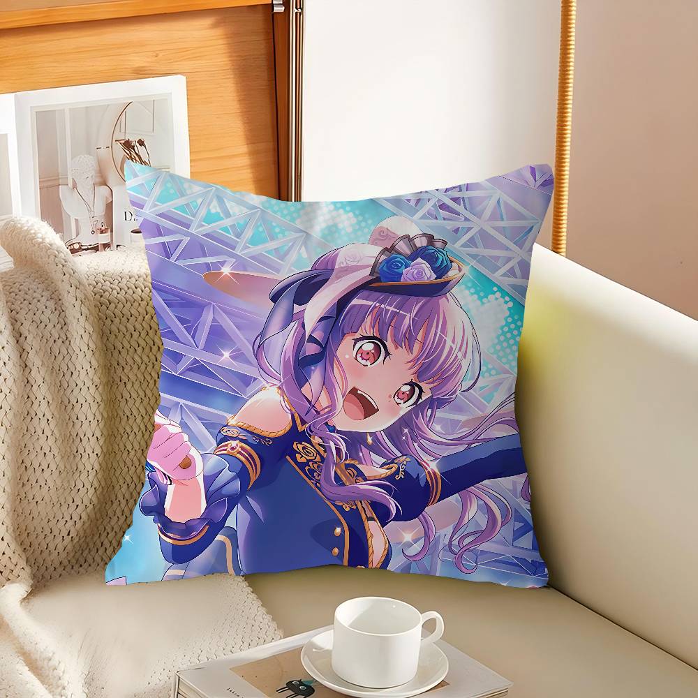 R-Roselia Anime Kissenbezug Auto Wurfkissenbezug Für Sofa Auto Weihnachtsgeschenk 40x40cm 45x45cm